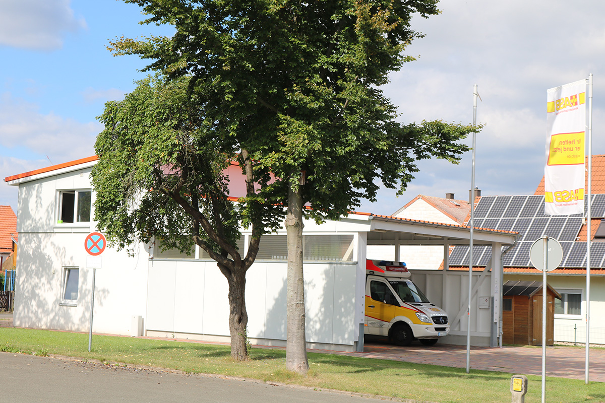 Die ASB-Rettungswache in Dransfeld.