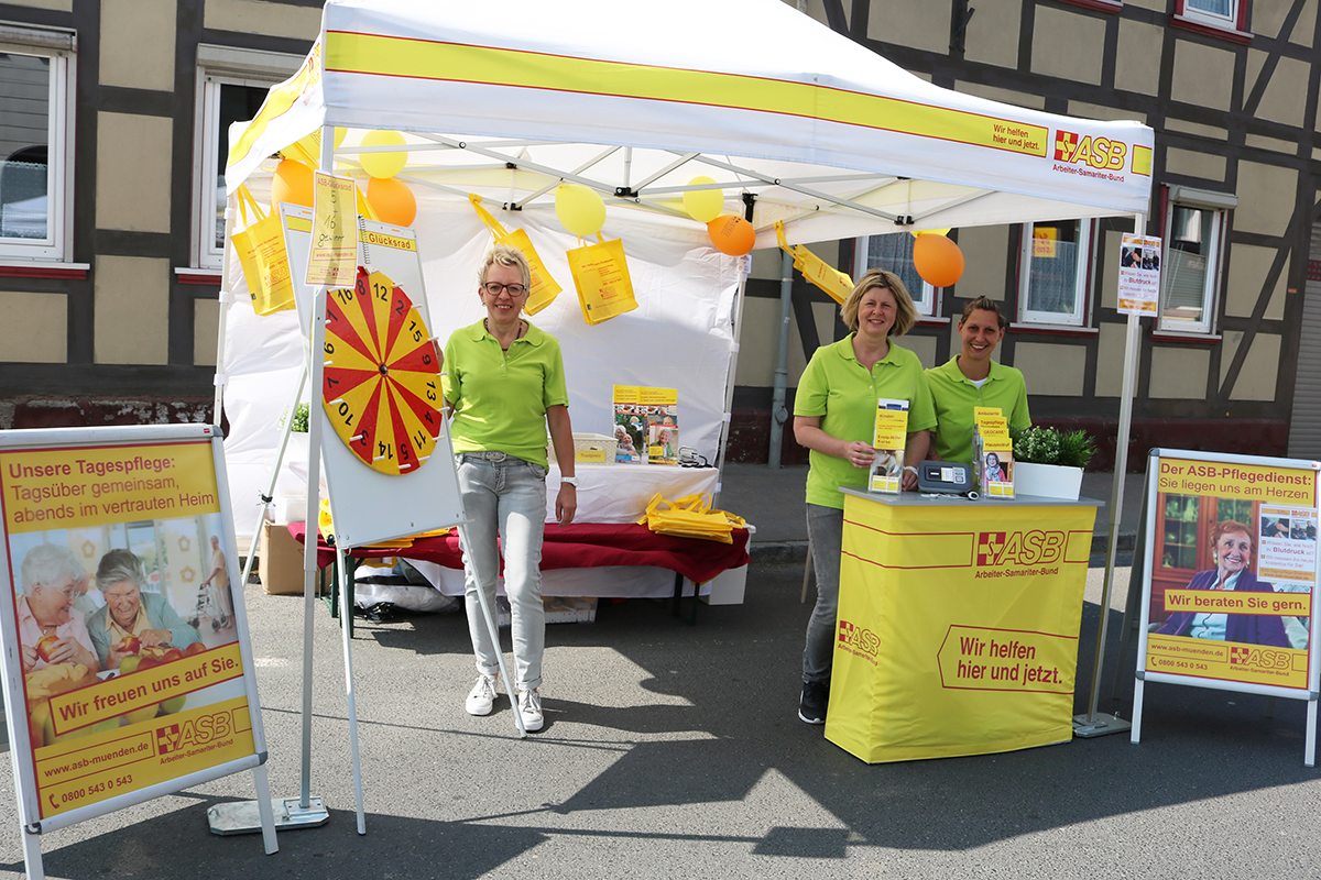 Viele Besucher am ASB-Stand